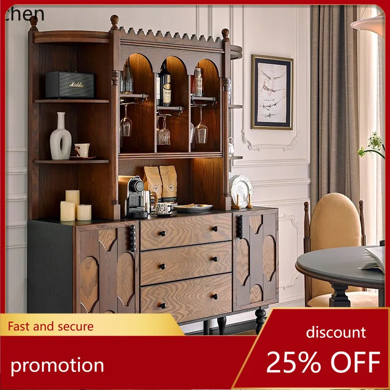 

YFY Vintage Solid Wood Sideboard Wall-Mounted Storage Cabinet Entryway Cabinet