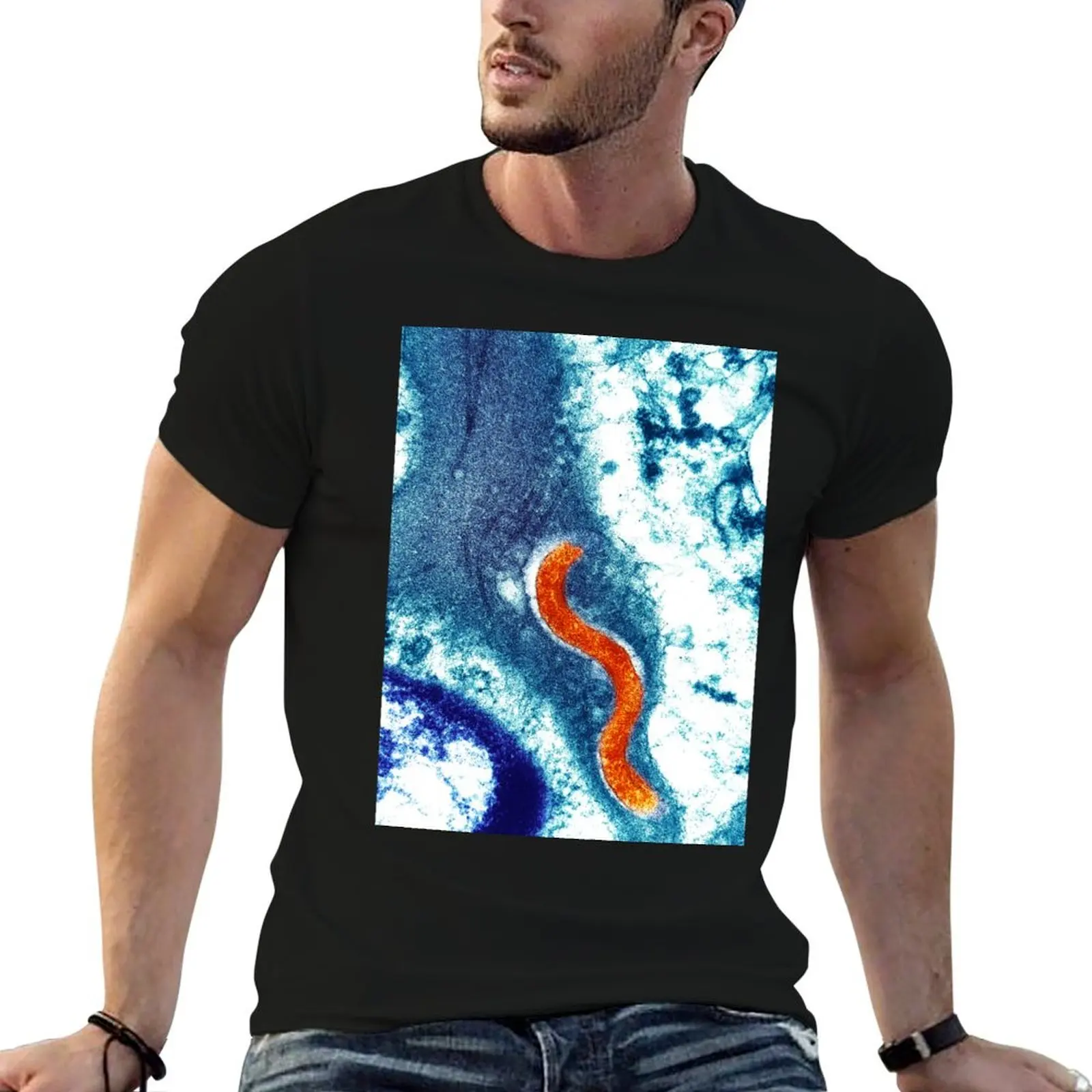 Syphilis bacterium (Treponema pallidum) (B220/1719) T-Shirt Construction Work Tee Shirt