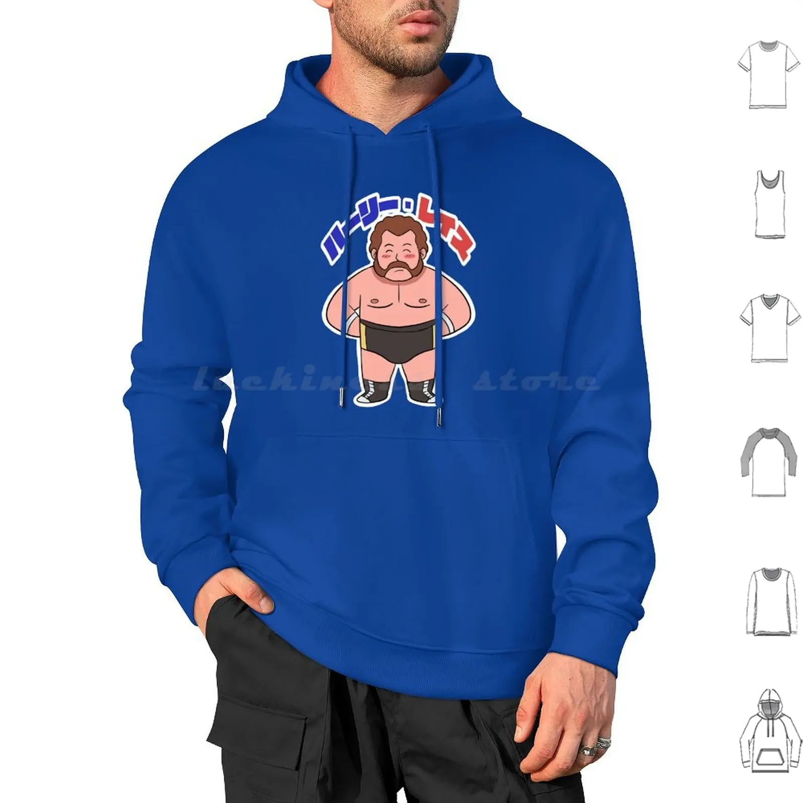 

Race Black Trunks Hoodies Long Sleeve Race Pro Wrestling Professional Wrestling Puroresu King Wrestler Ajpw Njpw Nwa