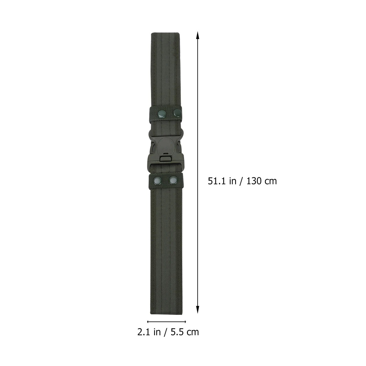 

1 pc Men'S Canvas Outdoor Belt Durable Style Plastic Buckle Belt For Field Hunting War Game
