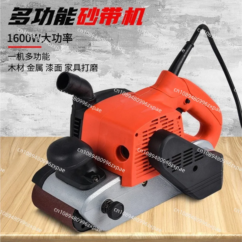 Mini Belt Sander Handheld Electric Sand Belt Grinding Machine DIY Wood Grinder Sharpener Industrial Polisher