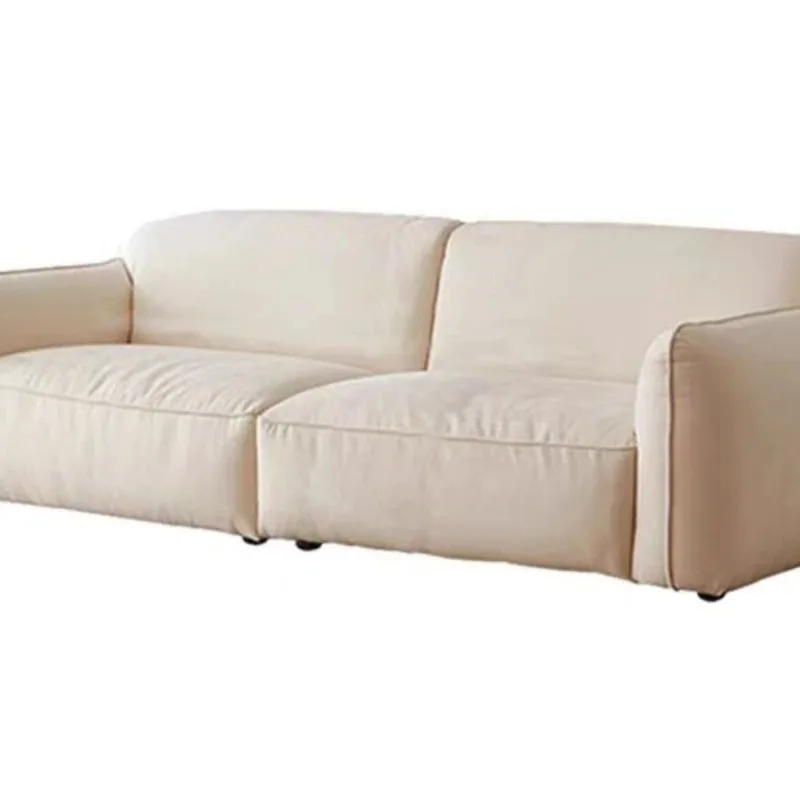 Nordic simple style fabric sofa designer modern living room cat claw cloth three-person small apartment combination sofa