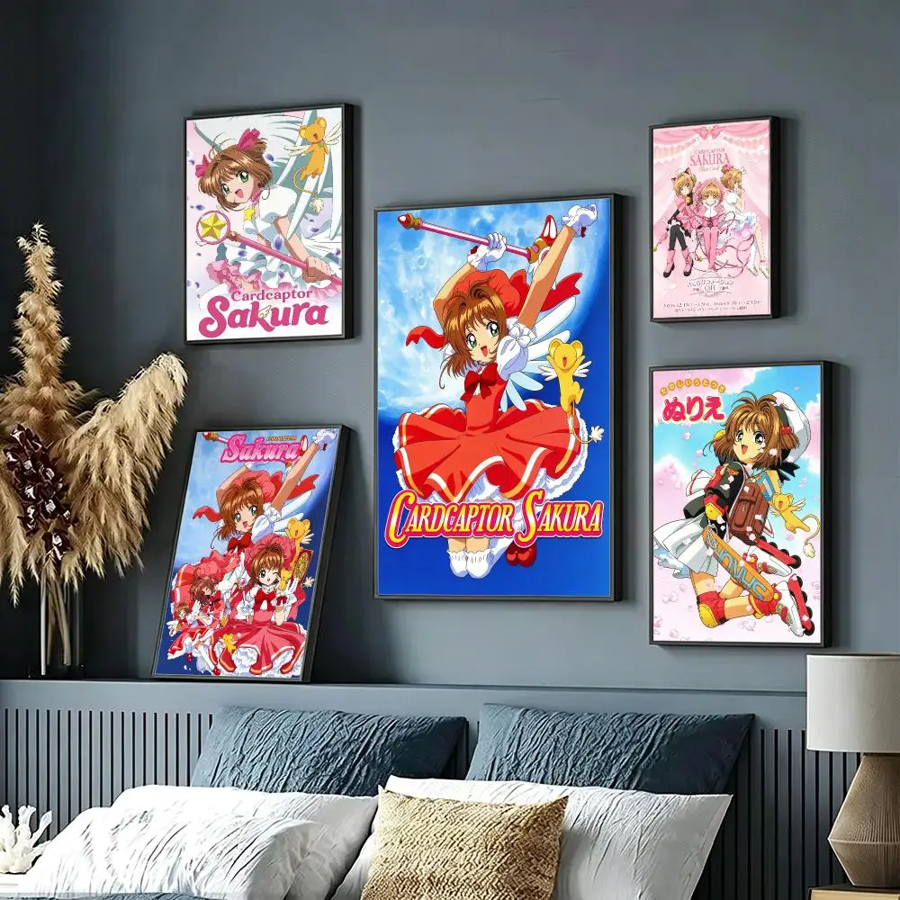 anime Cardcaptor Sakura Poster Wall Posters Art Print HD Print Self-Adhesive Waterproof Wall Stickers Room Decoration