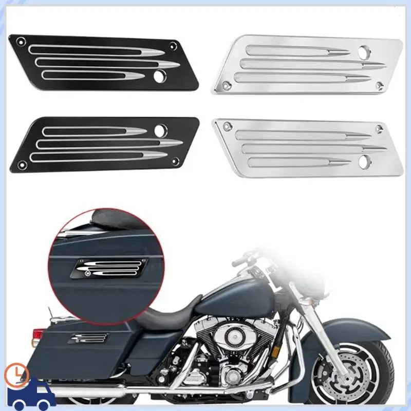 

AD05-Motorcycle Saddle Bag Buckle Cover Professional Saddlebag Covers For Street Road Glide 1993-2013