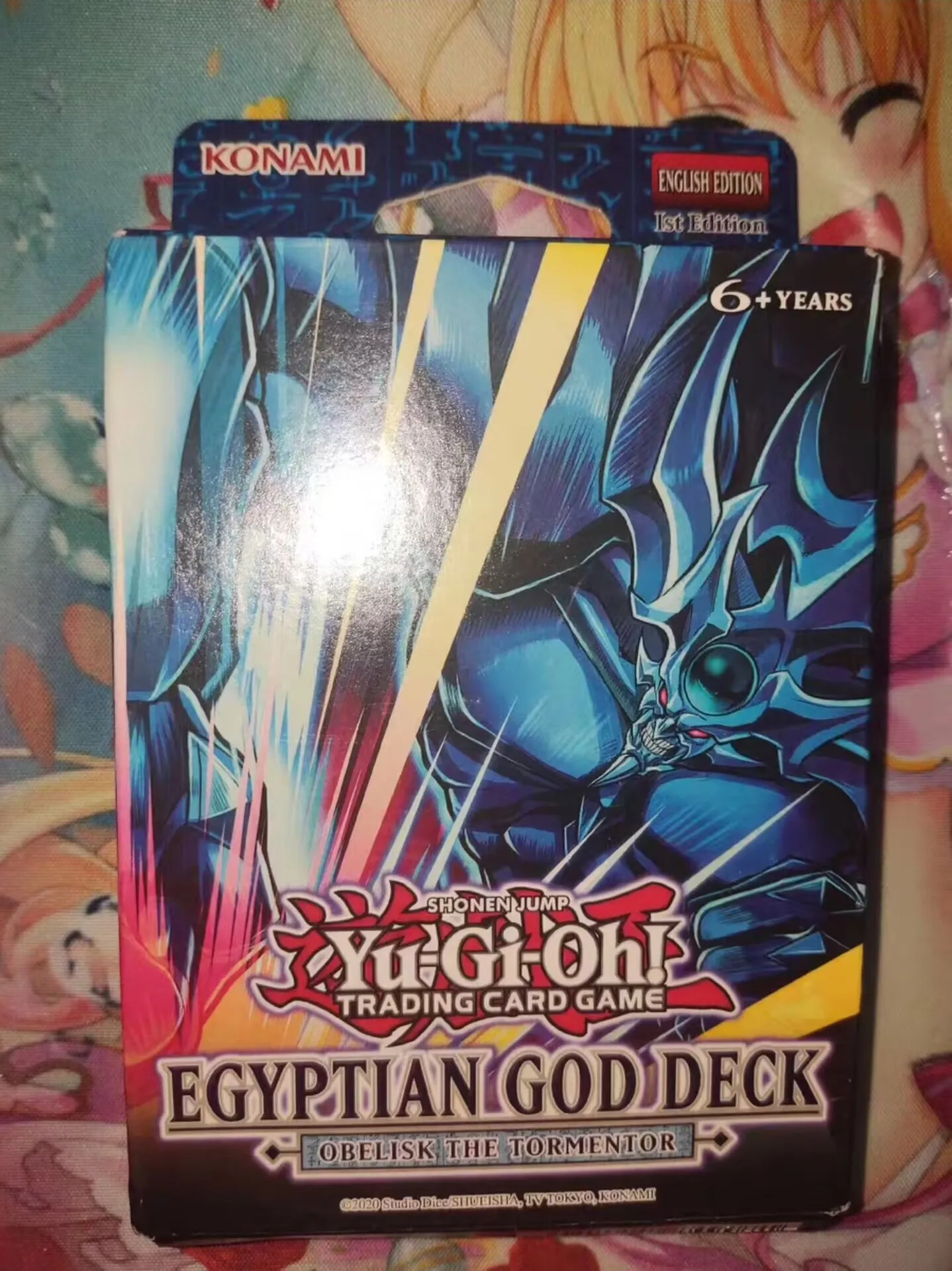 

Yugioh KONAMI Duel Monsters TCG Egyptian God Deck Obelisk The Tormentor EGO1 English 1st Edition Collection Sealed Booster Box