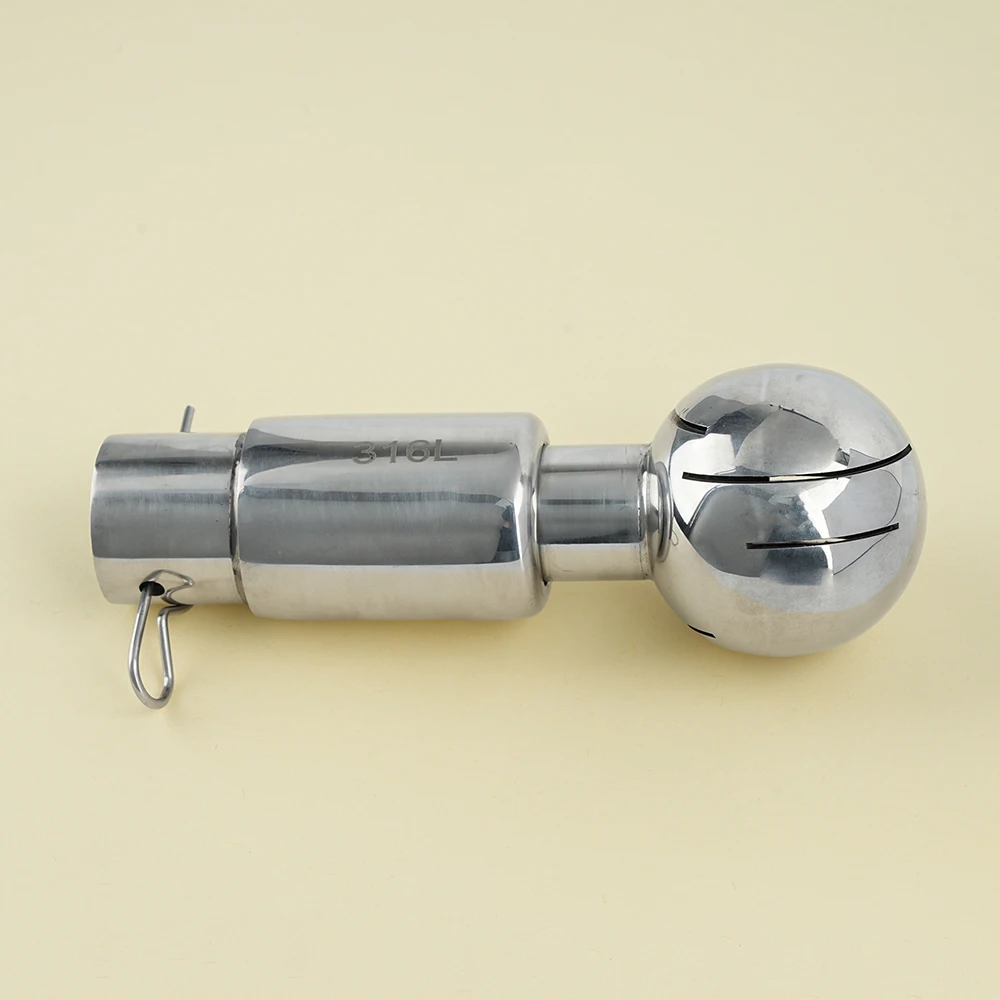BSP SS Sanitary Rotary Spray Ball - CIP Tank Cleaner 360° Coverage for Food, Pharma & Chemical Systems