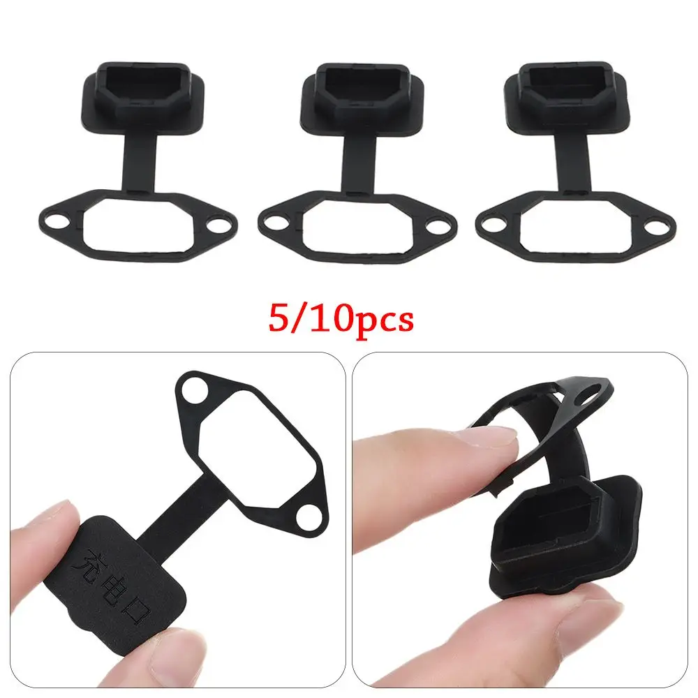 Electric Car Scooter Single Socket Cover Electric Charge Port Vehicle Charge Port Waterproof Charging Port Rubber Cover Case