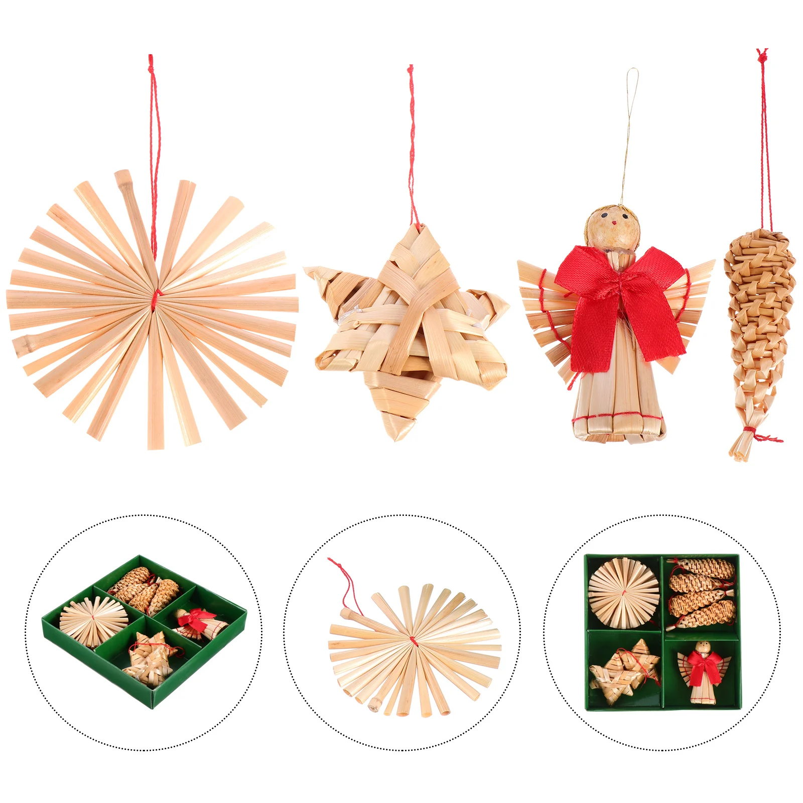 

11 Pcs Christmas Palette Ornament Decorative Pendant Lovely Girl Hanging Decoration Tree