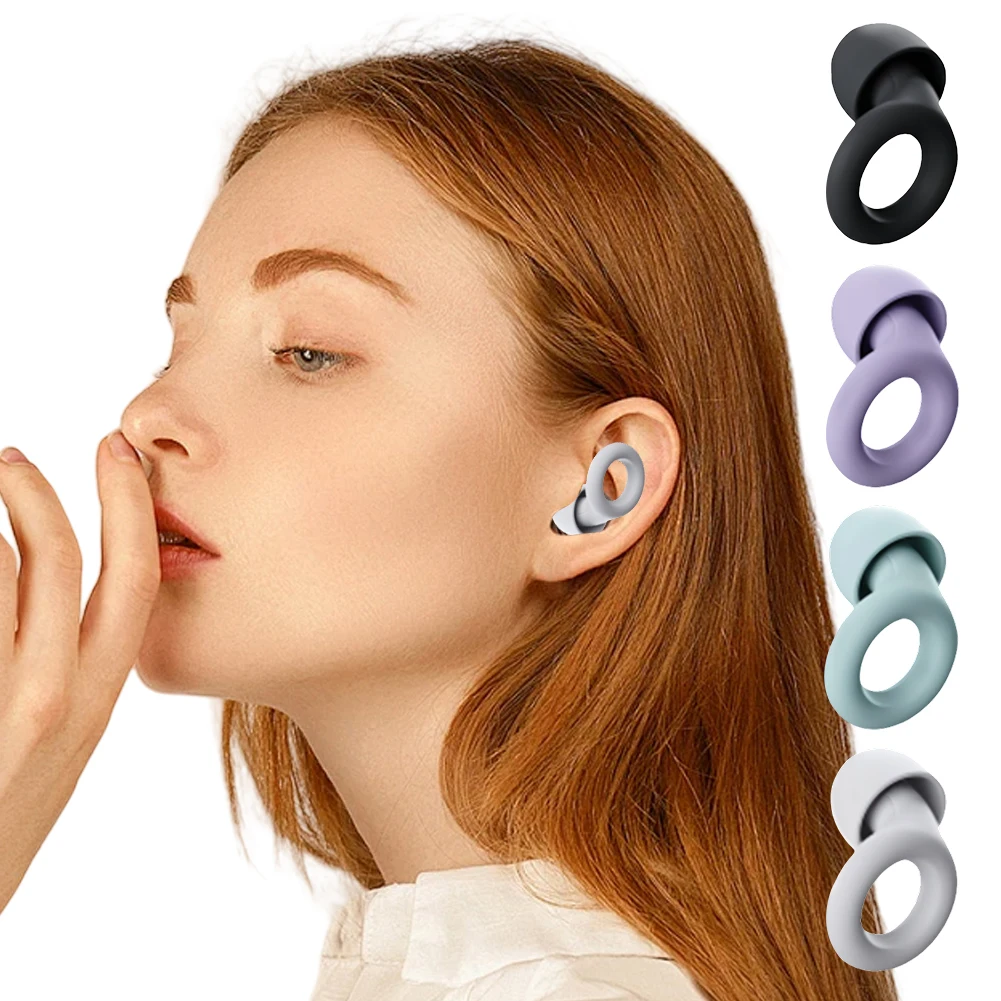 

Noise Reducing Earplugs Reusable Super Soft Hearing Protection Waterproof Swimming Ear Plug Protection for Travel Home Sleeping