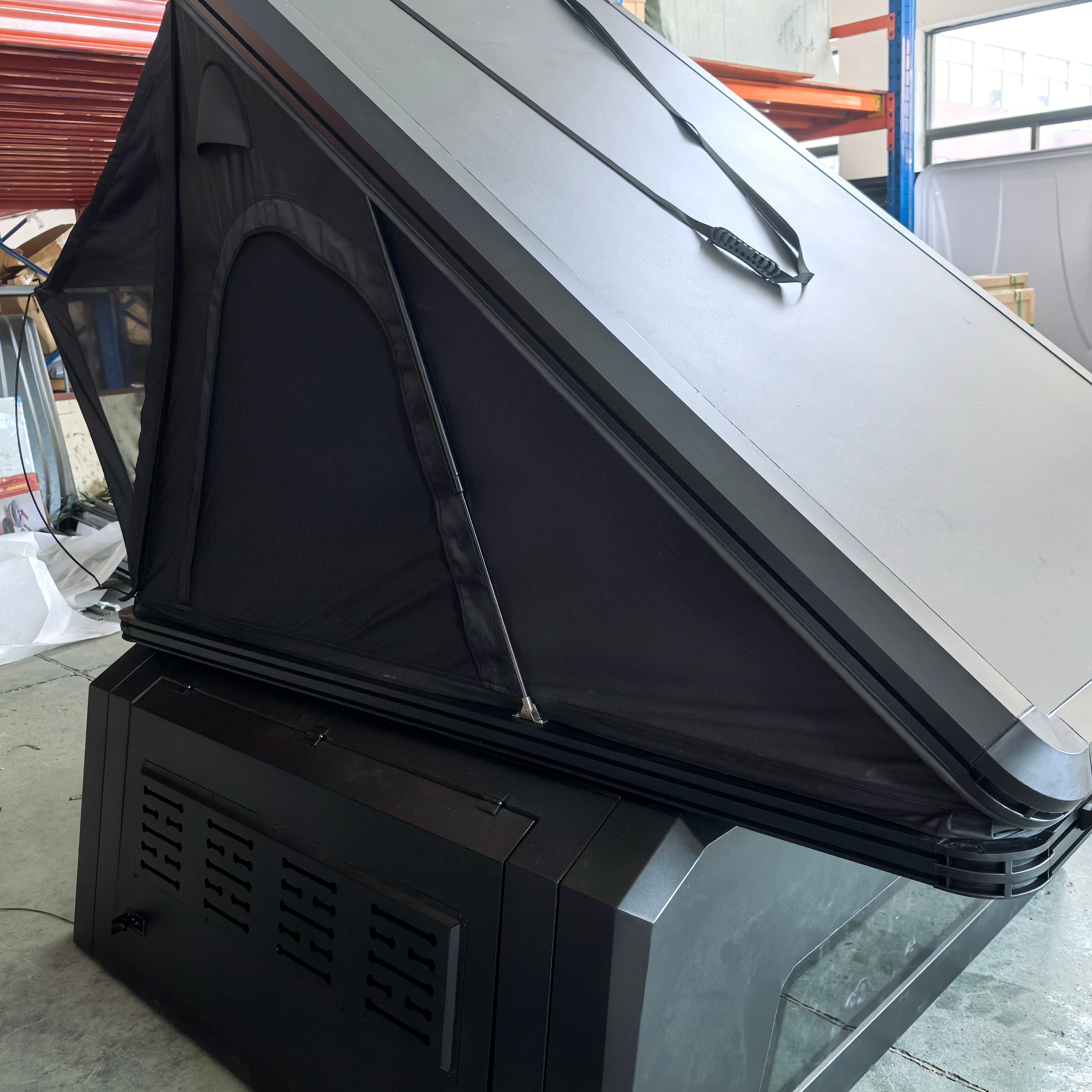 

Aluminum Canopy Cover Hardtop Topper Camper Cover Truck Cap Accessories Truck Bed Cover Canopy Hard Top for Tacoma 5ft with Tent