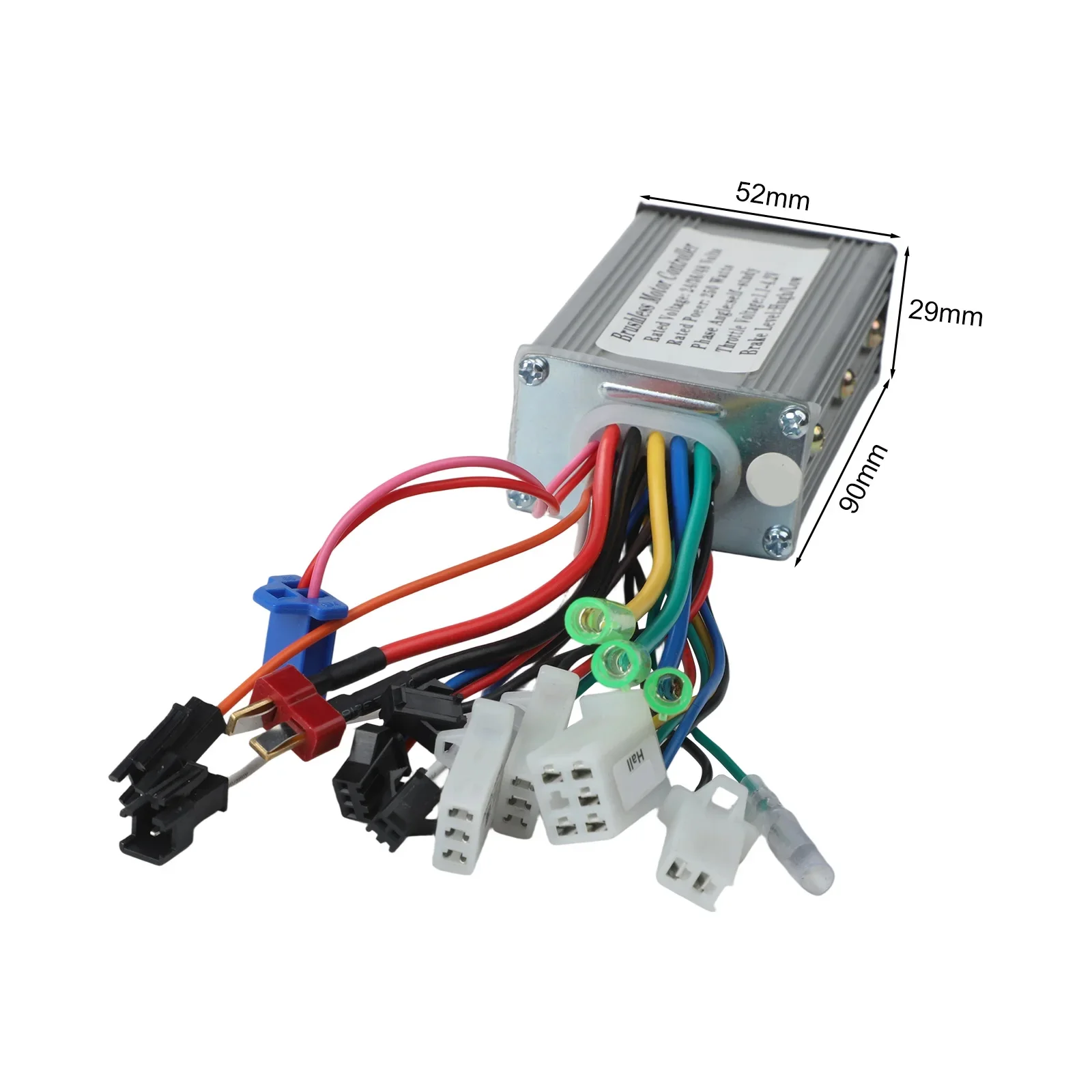 

Electric Bike Controller Brushless Motor Controller Battery Status Display Good Heat Dissipation For 24V 36V 48V Lithium Battery