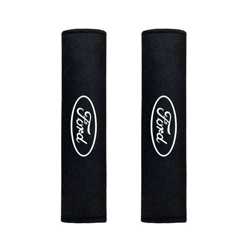 2pcs Car Styling Safety Belt Covers Seat Belt Case Cover For Ford Ranger S-Max Focus Galaxy Mondeo Transit Tourneo Custom Ranger