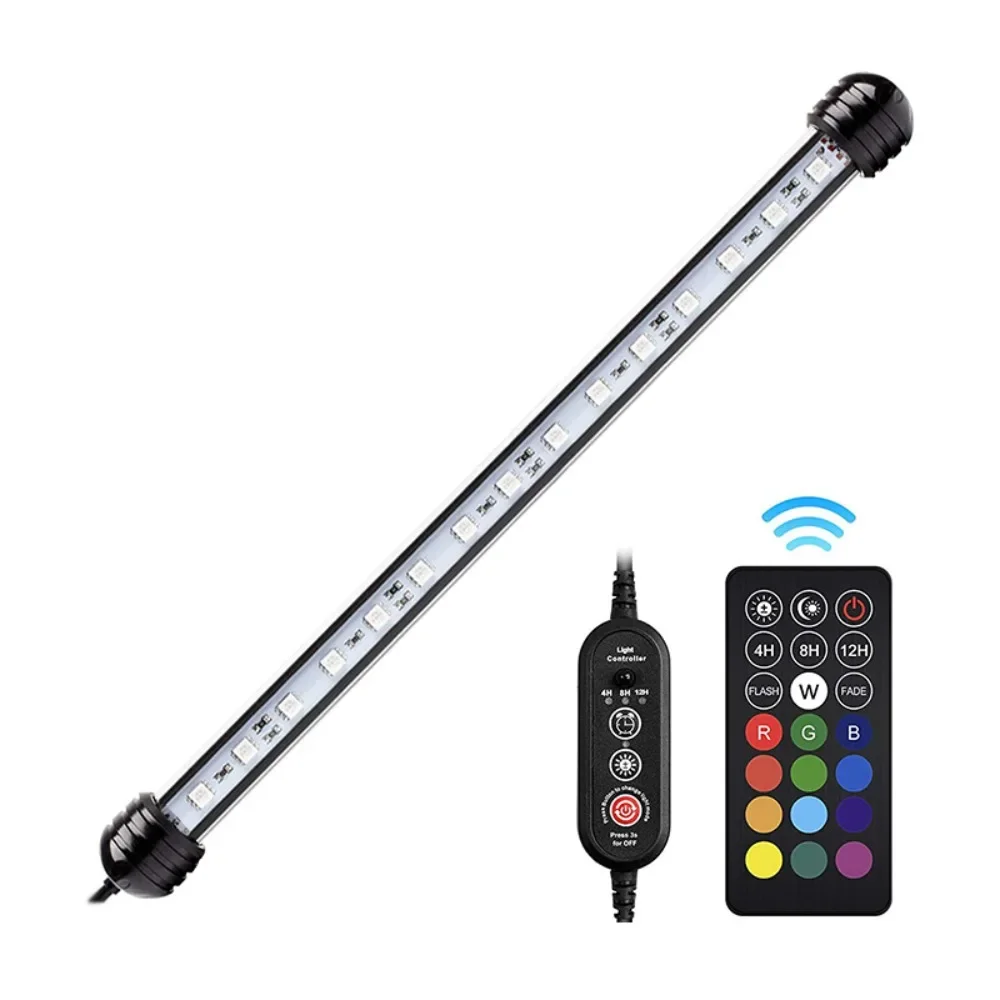 

24 Inch Aquarium LED Lights ,Submersible Fish Tank Light Timer Aquarium Plant Grow Light Sunlight Moonlight,16 Light Color Modes