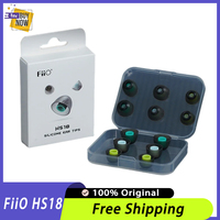 FiiO HS18 Silicon Replacement Frivolous Eartips Compatible Sound Tube Diameters of 5.0-6.5mm Earphone 6 Pairs FH7S/FH7/FD5/FH9
