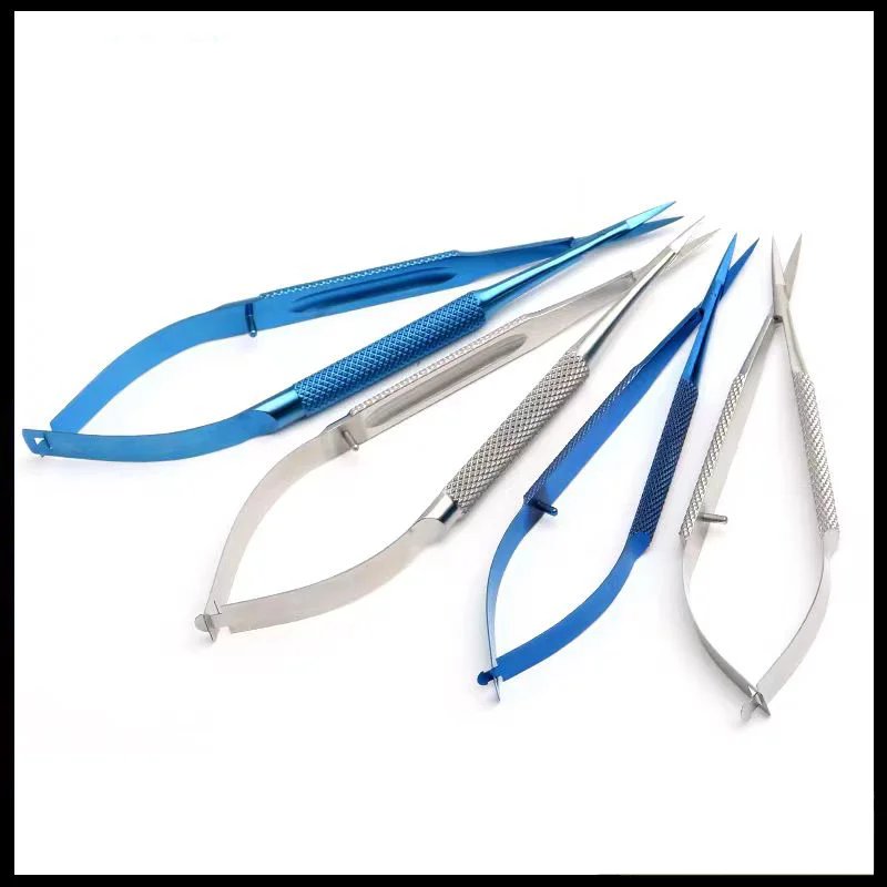 Eye Fine Corneal Scissors Open Canthus Surgical Microsurgical Scissors Titanium Alloy Venus Straight Curved Scissors