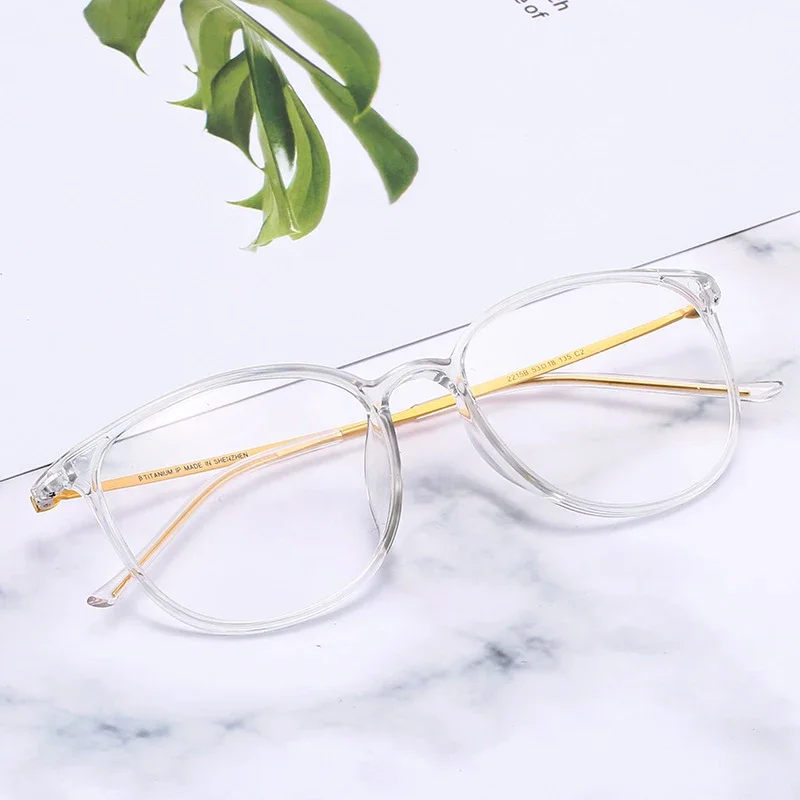 

50-20-132 Men Women Models Titanium Glasses Frames Transparent Glasses Frame Ultra-light TR90 Frame Cat Eye Glasses