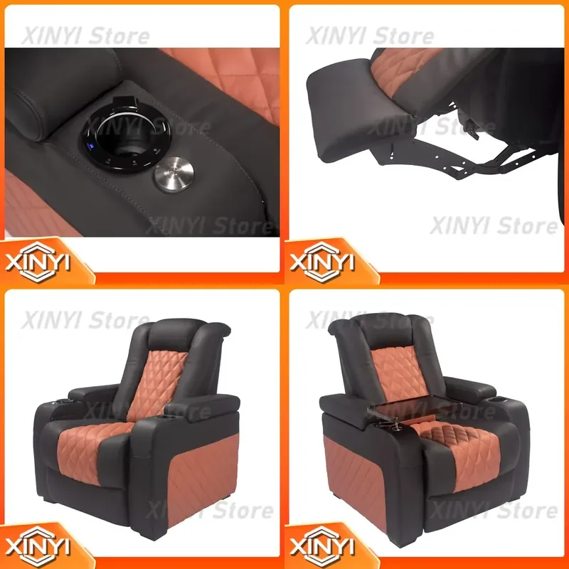 Luxury Swivel Manual Salon Cinema Sofa Set for Home Theatre for Massage Spa for Electric Recliner Chair for Leather Lounge