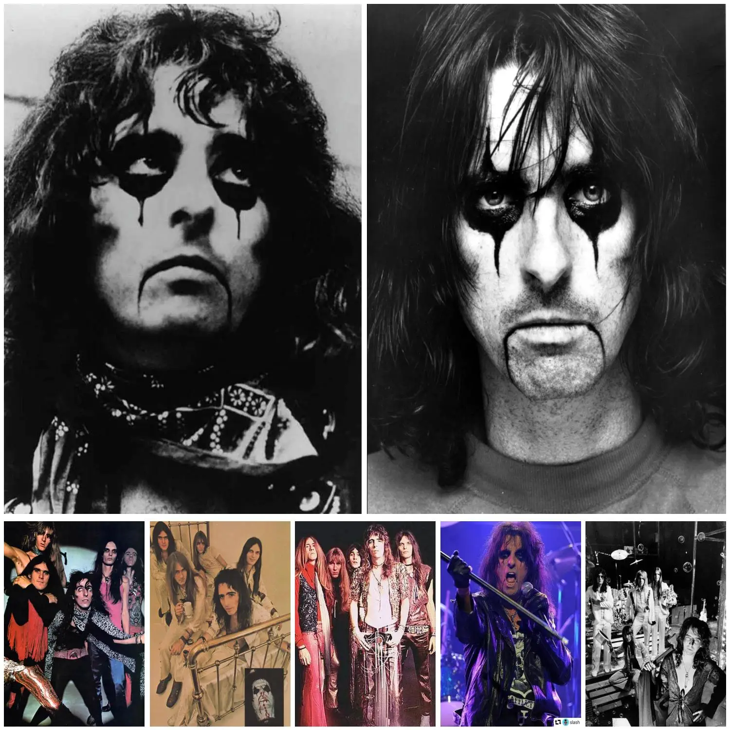 Alice Cooper Classic Rock Star Band Poster Canvas Art Poster and Wall Art Picture Print Modern Family bedroom Decor Posters