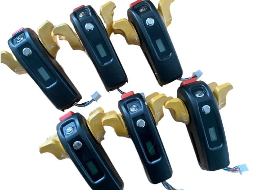 

Stacker forklift, small gold steel ground cow handle assembly, semi-electric self-resetting handle assembly