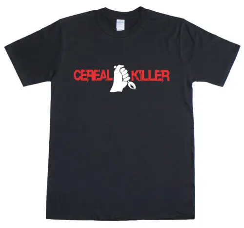 T-Shirt Drôle Slogan Nouveauté Céréale Killer Standard Pour Filé T-Shirt