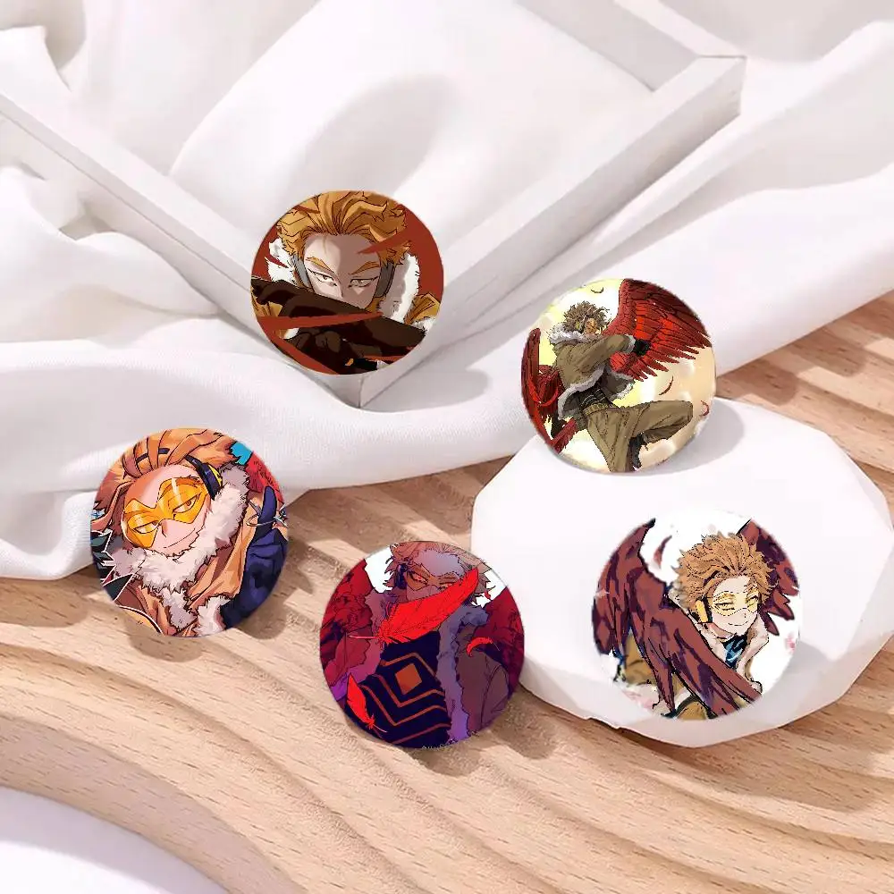 Anime My Hero A-Academia H-Hawks Pins Brooch Cartoon Badge For Friend Backpack Clothes Collect Accessories Jewelry Gift