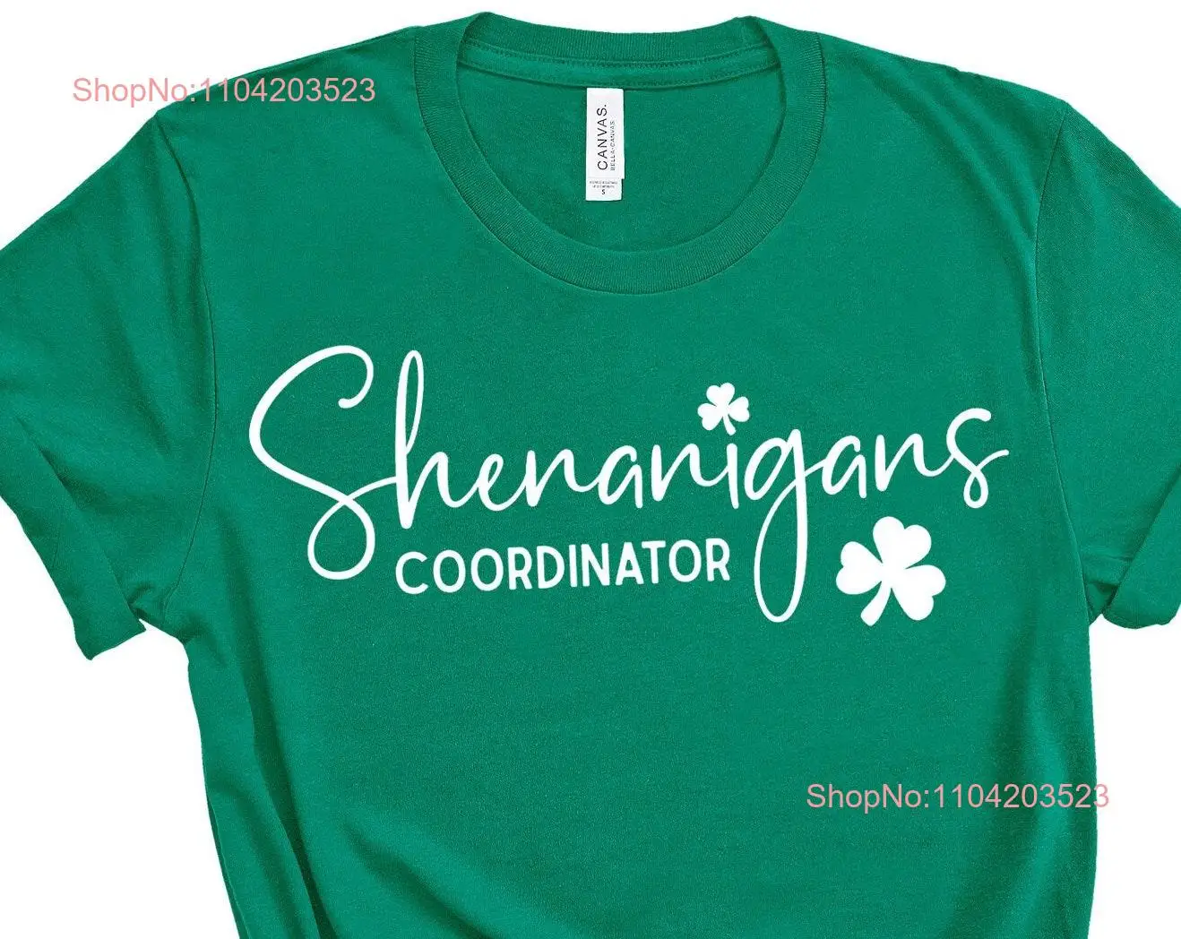 Shenanigans Coordinator T Shirt St Patricks Day Cute Green Shamrock Pattys for Women Saint Patrick's Paddy's Party Teacher