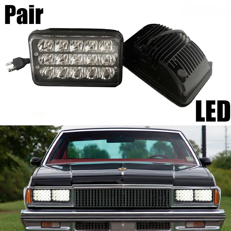 

Пара фар 4x6 дюймов (Hi/Lo) с герметичным корпусом для Chevrolet Caprice 1977-1986 годов выпуска