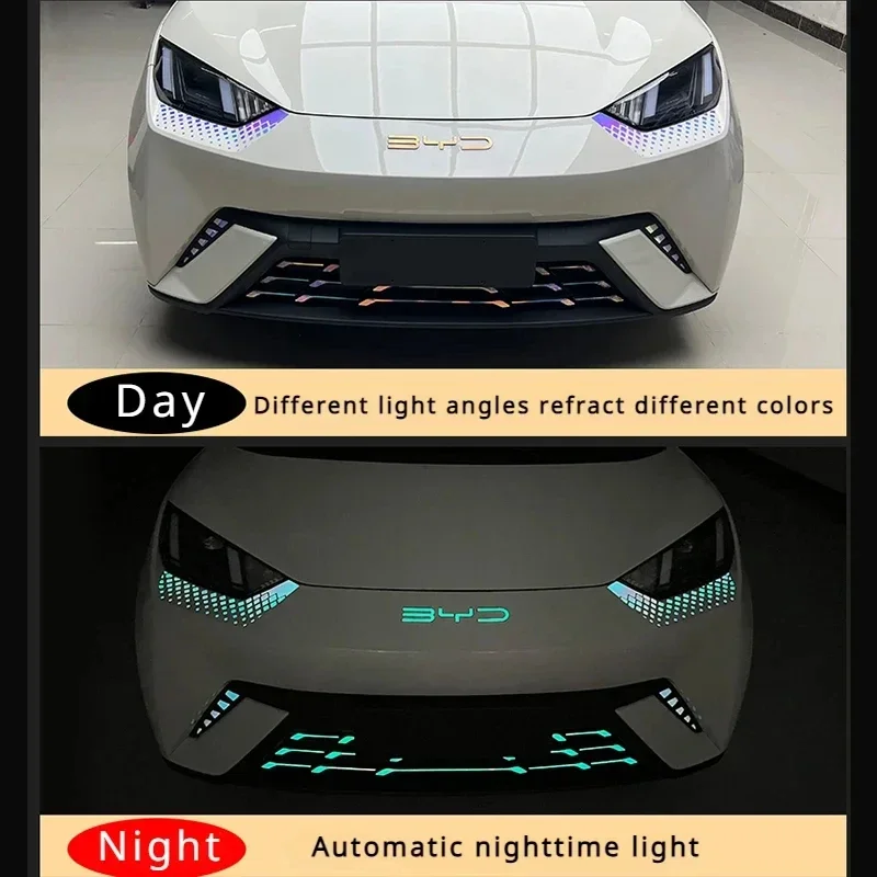 

For BYD Seagull Car Gradient Laser Stickers Reflective Sticker Exterior Modification Personalized Car Refit Parts Accessories