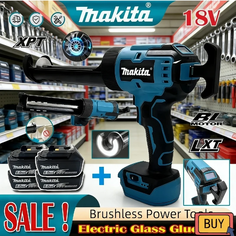 

Makita Electric Wireless Glass Doors Windows 18V Filling Sewing Gun Glass Glue Gun Cement Glass Adhesive Glue Seal Sealant Tool