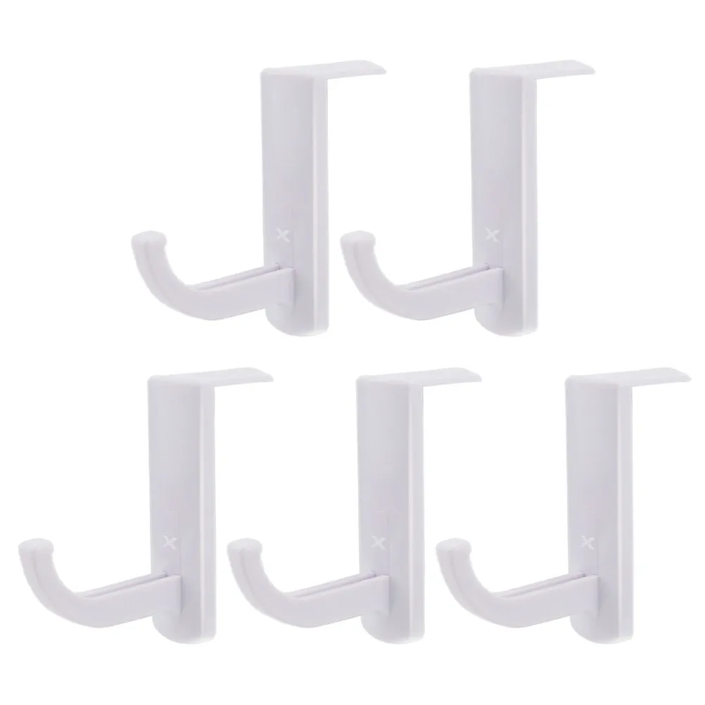 5Pcs Headphone Hanger Hook Plastic Monitor Headset Stand Holder Organizer Desktop Mount Earphone Storage Pc Gaming Accessories