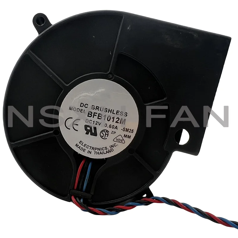 Soplador de turbina centrífuga, ventilador dedicado, BFB1012M 9733, 12V, 0.60A