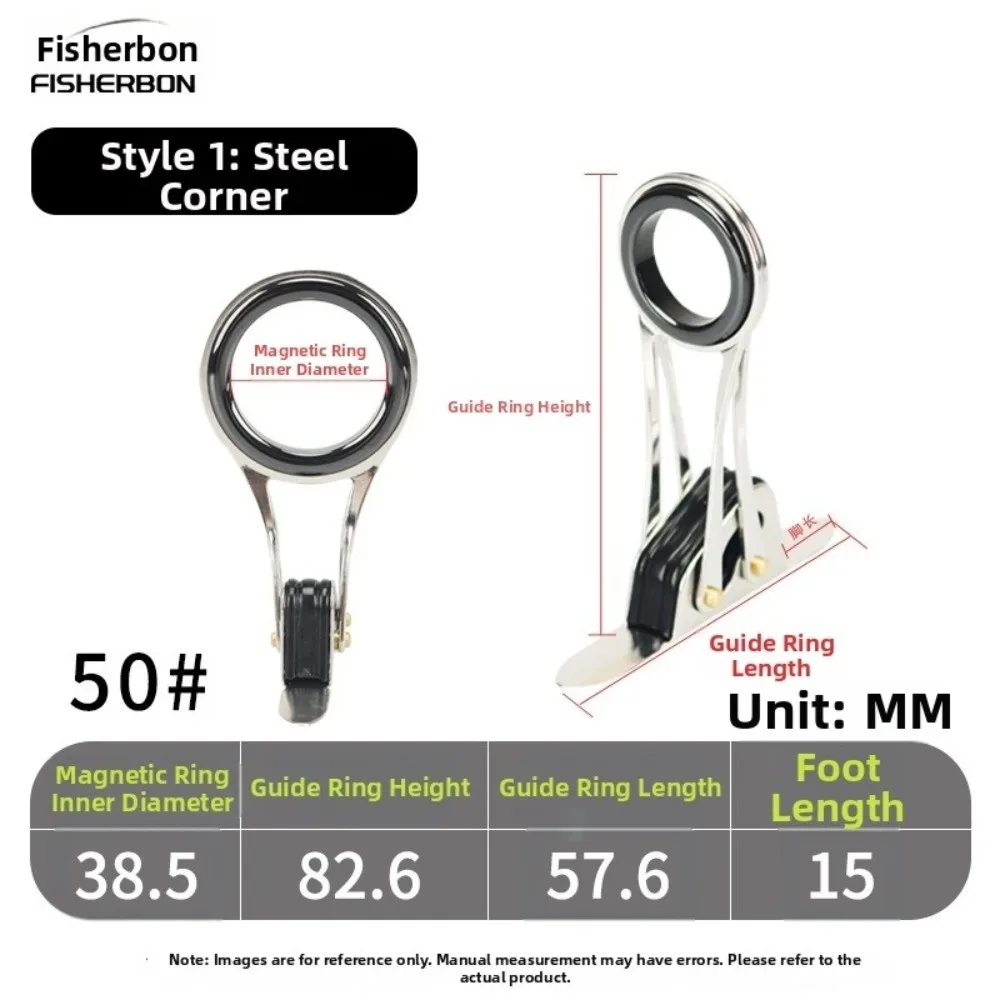 Stainless Steel Fishing Rod Guides Telescopic DIY Fishing Rod Top Rings Eye Ring Type Folding Design Repair Kit Tackle