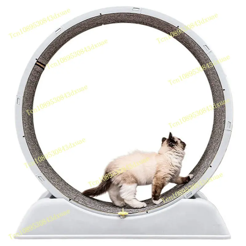 New Cat Treadmill with Silent and Non Stuffed Feet, Cat Toy Climbing Frame, Plastic Fitness Exercise, Cat Running Wheel