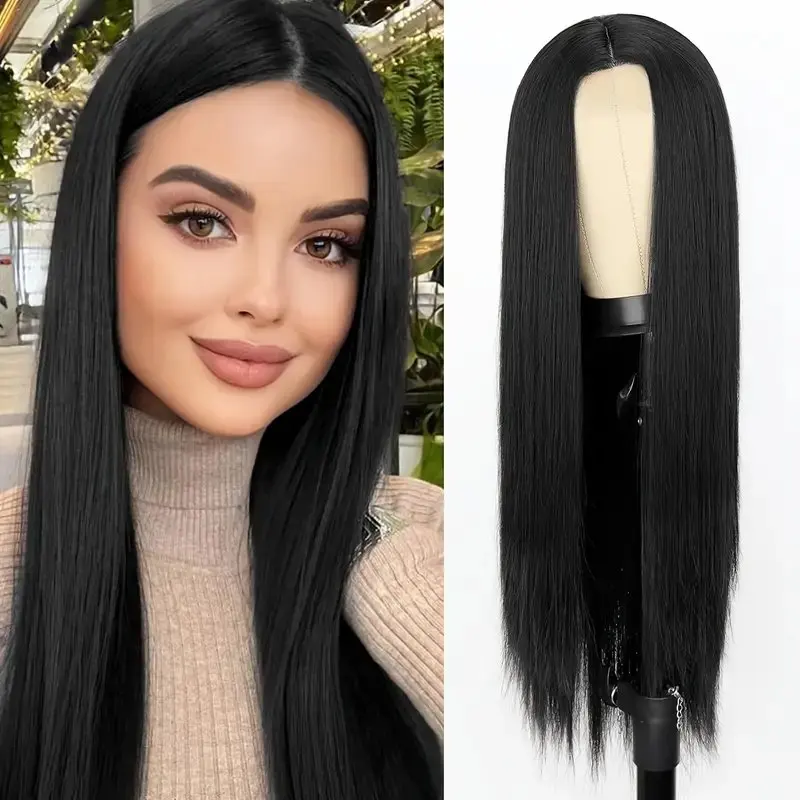 180% Natural Black 13X4 HD Lace Straight  18 38 Inch Forehead Wig 13X4 Human Hair Women Pre-Plucked Closure Human Hair Wig