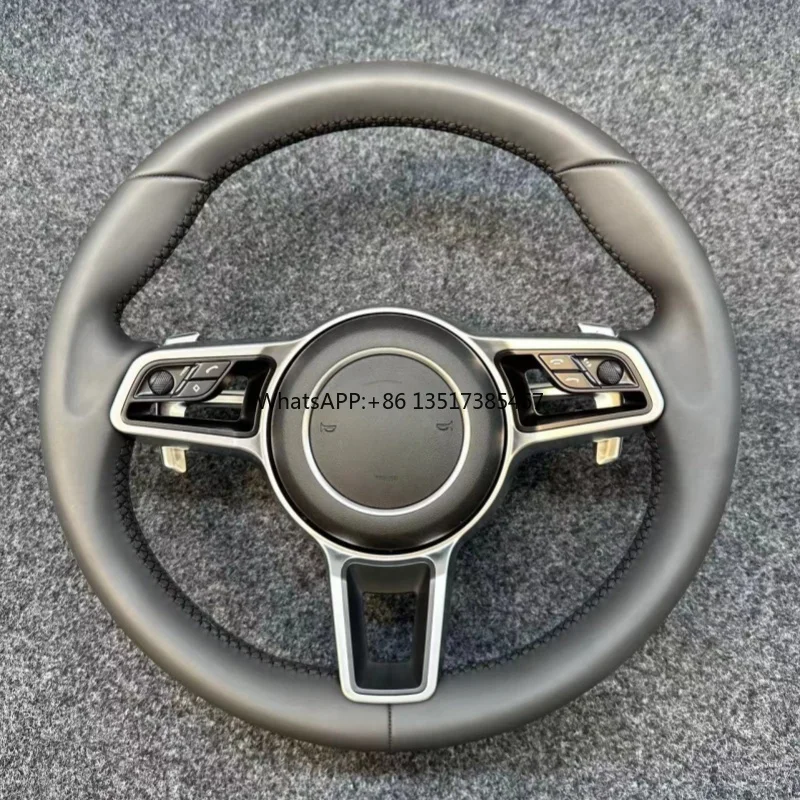 Кожаный спортивный руль для Porsche Panamera Macan Cayenne 918 911 718 970 971 958 Por S Che GT3 Автомобильный руль