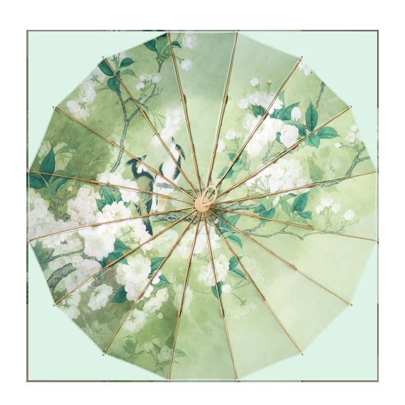

16 Bone Three Fold Hand Open Color Glue Creative Fashion Sun Protection Umbrella Sun Protection Umbrella for Women