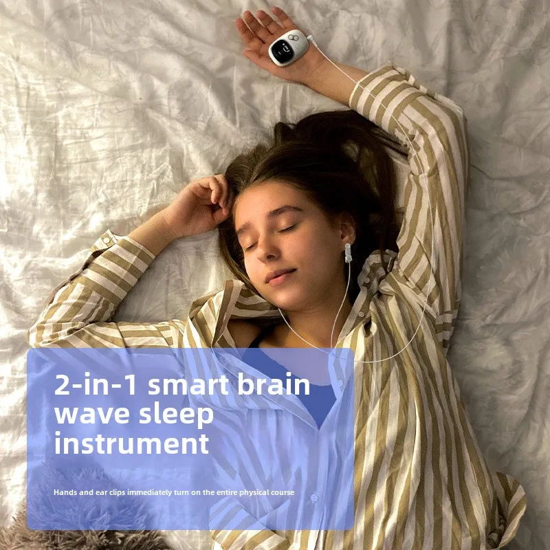 New 2-in-1 Ear Clip & Handheld Brainwave Sleep Aid – Home Use Deep Sleep Companion