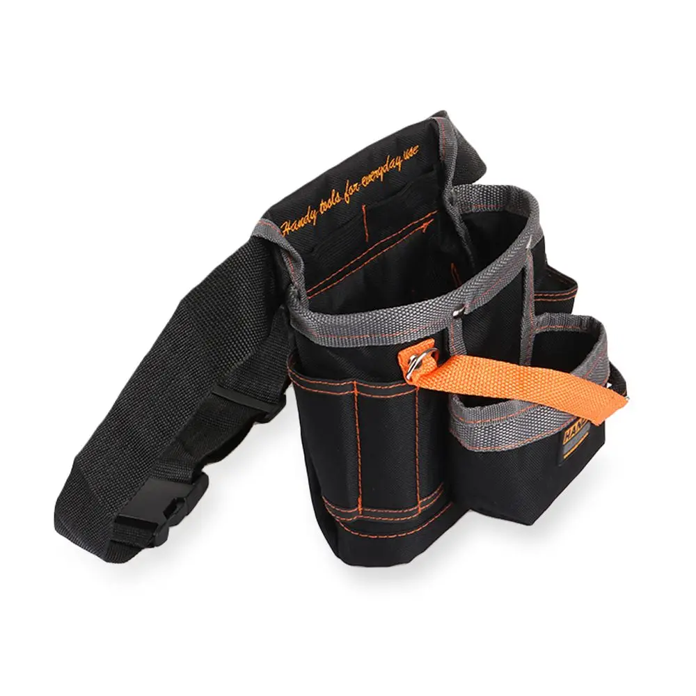 Storage Maintenance Adjustable Belt with 8 Pockets Oxford Cloth Toolkit Electrician Tools Bag Instrument Pouch