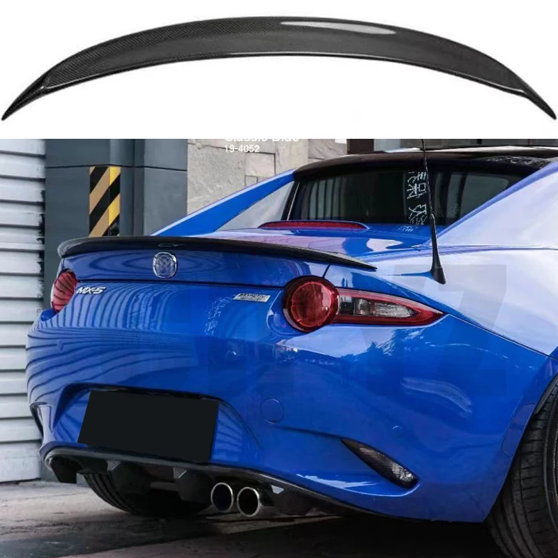 For MAZDA MX5 MX-5 FRP/CARBON FIBER ND Miata Garage Vary Style Rear Tail Wing Decoration For Mazda Mx5 2016-2019