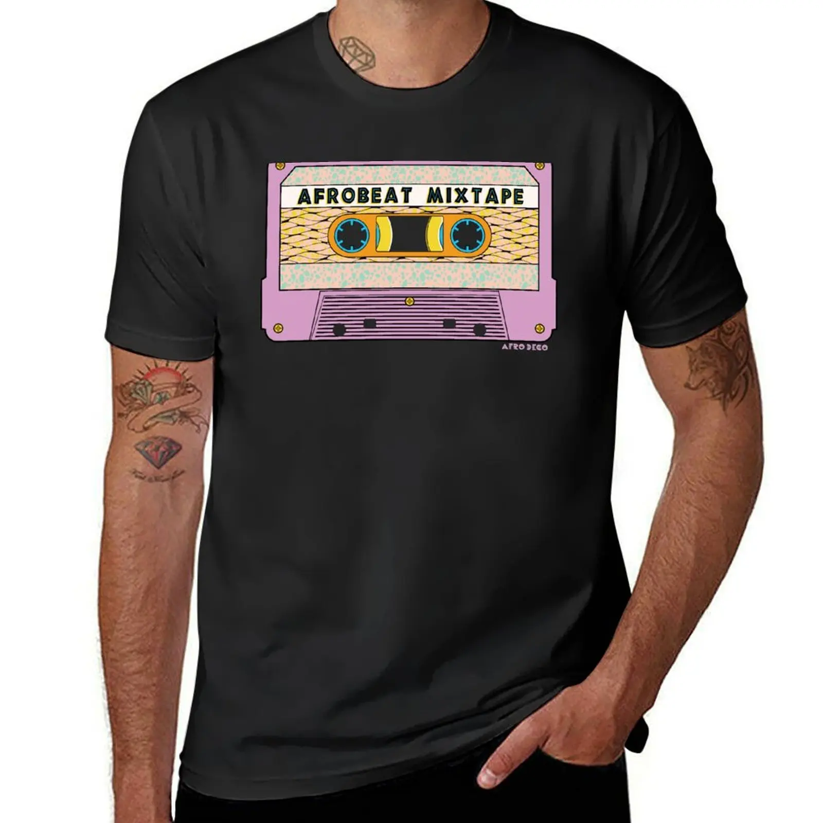 AFROBEAT MIXTAPE T-Shirt customs cute tops oversized t shirts for men