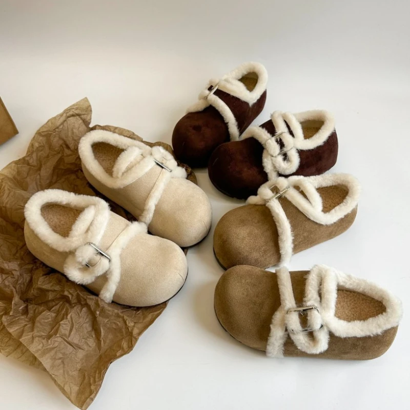 

Winter Cotton Shoes Women 2025 New Fur Lining Warm Women Snow Shoes Comfortable Female Winter Internal Elevation Shoes