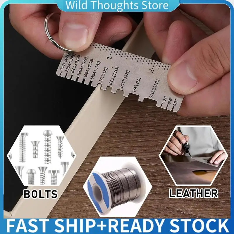 

Shingle Gauge Welding Tools Wire/Metal Sheet Thickness Gauge Stainless Steel Metal Thickness Gauge Size Inspection Tool-[Qahk]