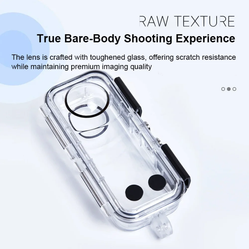 45M Dive Case for Insta 360 X5 Waterproof Housing Cover Invisible Diving Case Underwater Dive Shell Camera Accessories