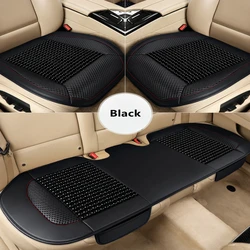 Summer ventilation bead seat cushion wooden ball car cushion single piece of camphor wood pneumatic summer chair cushion cool pa