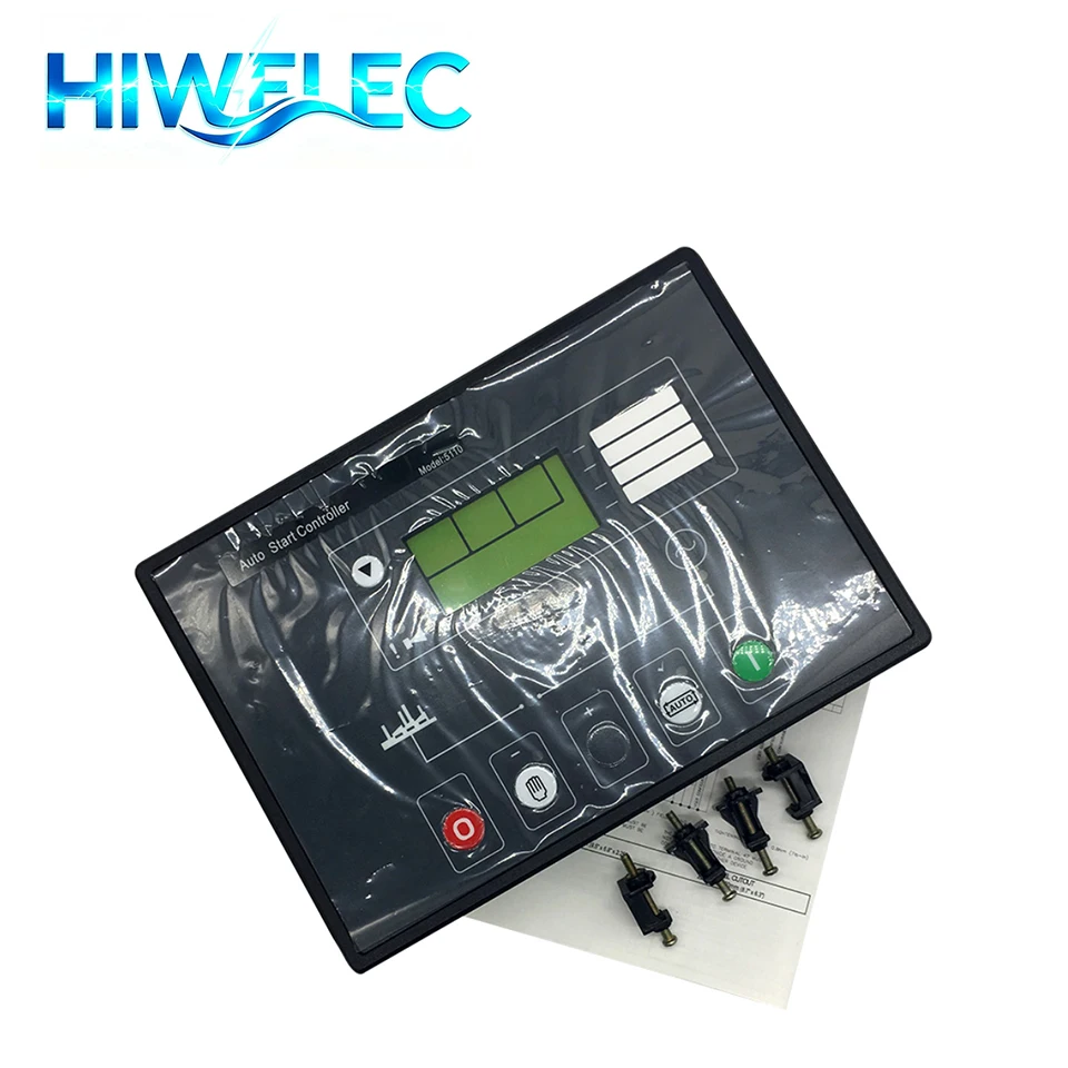HW5110 Generator Controller Auto Start Control Panel LCD Display Control Module Panel for Diesel Genset