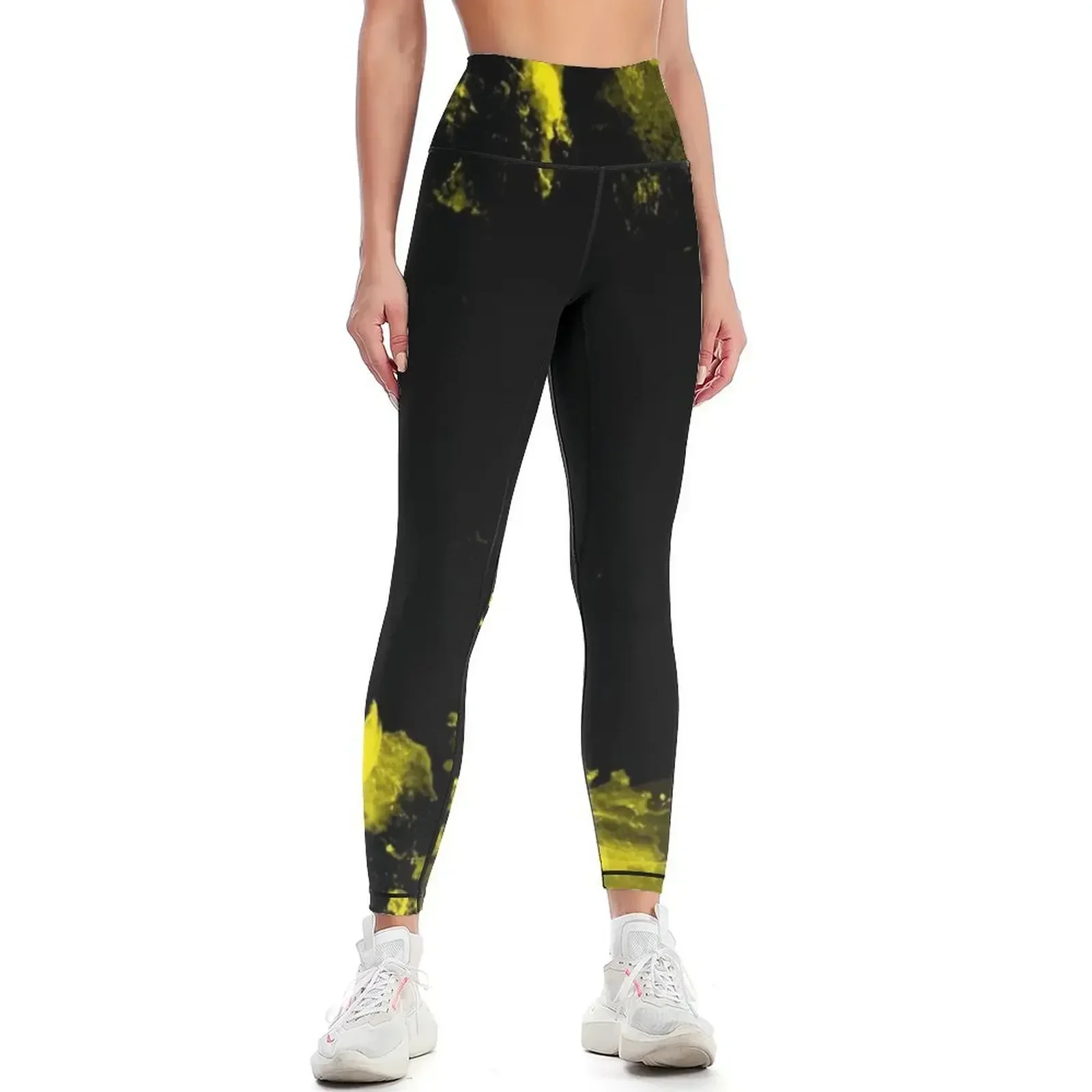 

Black and Yellow Leggings gym's clothing Pants sport for fitness joggers for Womens Leggings