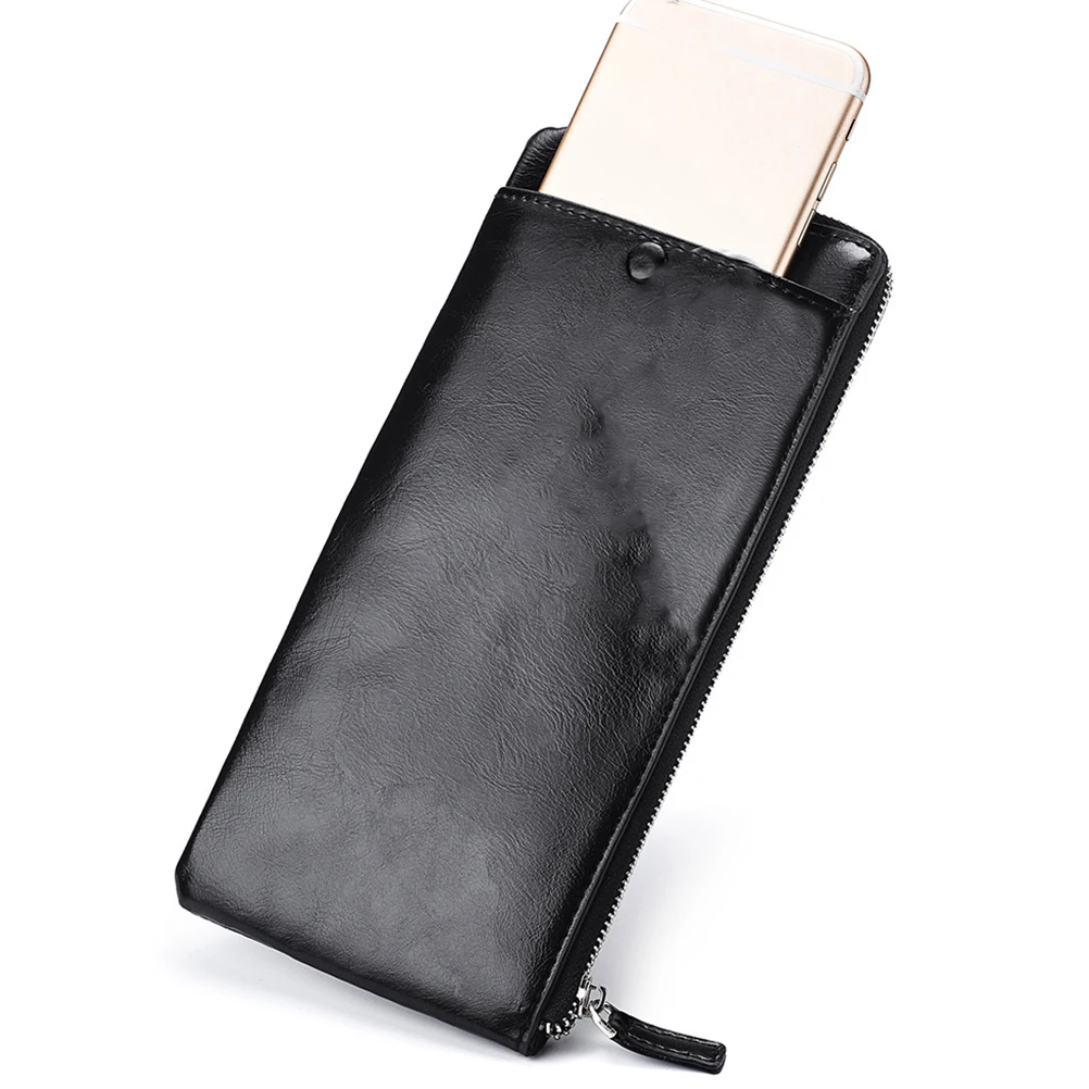 

1Pcs Long Men Wallet Multifunctional Lightweight Portable Chic Men Business Casual Handbag Cash Storage Pouch Travel School Work