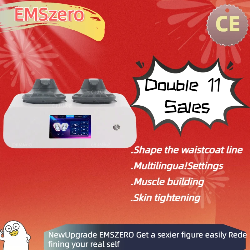 

Global Shopping Festival Double ElevenEmszero Neo Machines 2024 Professional RF 6500 Вт 200 Гц EMS 5 Ручка Emszero Pro HI-EMT Body