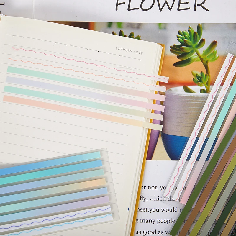 160 Sheets Color Self Adhesive Memo Pad Sticky Notes Bookmark  Index Sticker Marker Memo Sticker Paper Office School Supplies