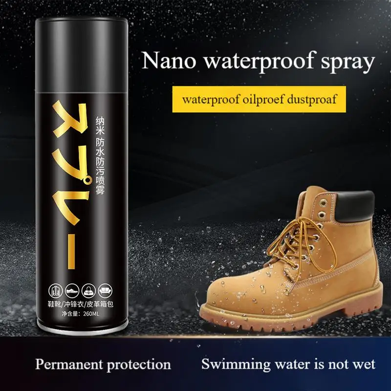 Waterproof Spray For Shoes Nano Waterproof Spray Nano Snow Protection Rainproof Shoe Leather And Canvas Protection Tools